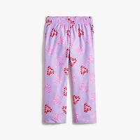 Girls' candy cane hearts pajama pant