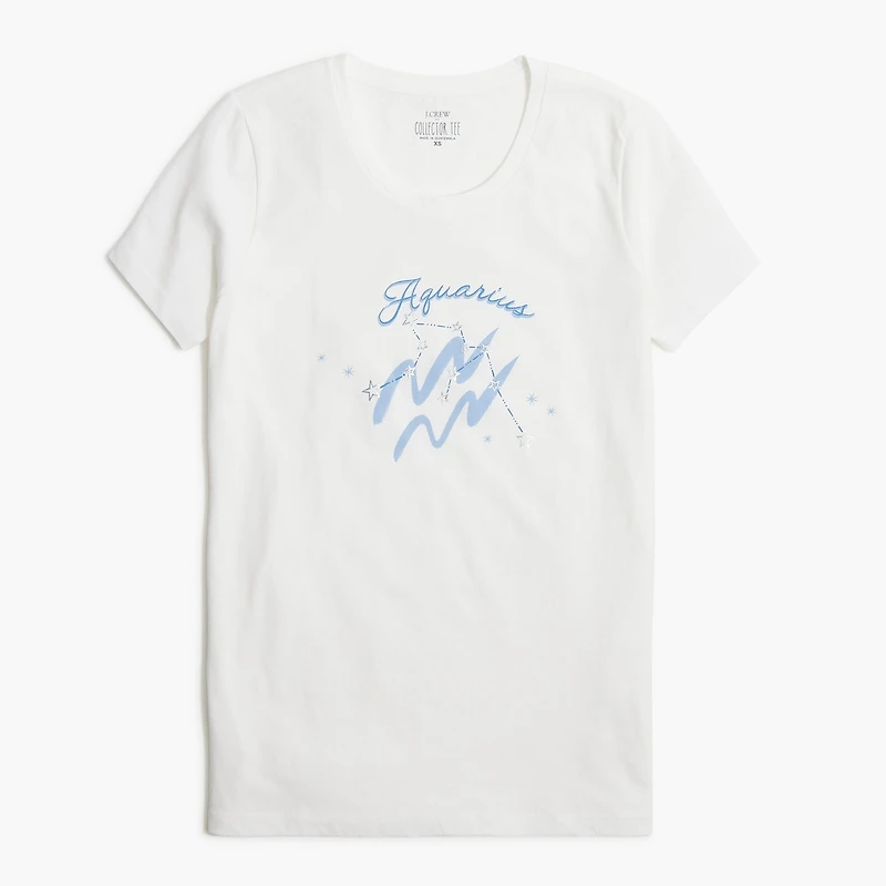 Aquarius zodiac graphic tee