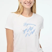 Aquarius zodiac graphic tee