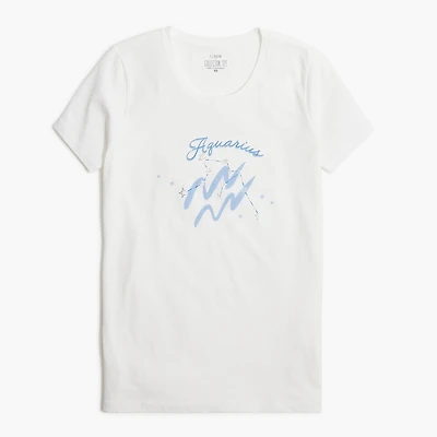 Aquarius zodiac graphic tee