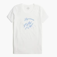 Aquarius zodiac graphic tee