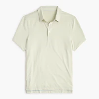 Striped performance polo shirt