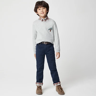Boys' lined chino pant