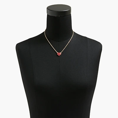 Pavé heart necklace