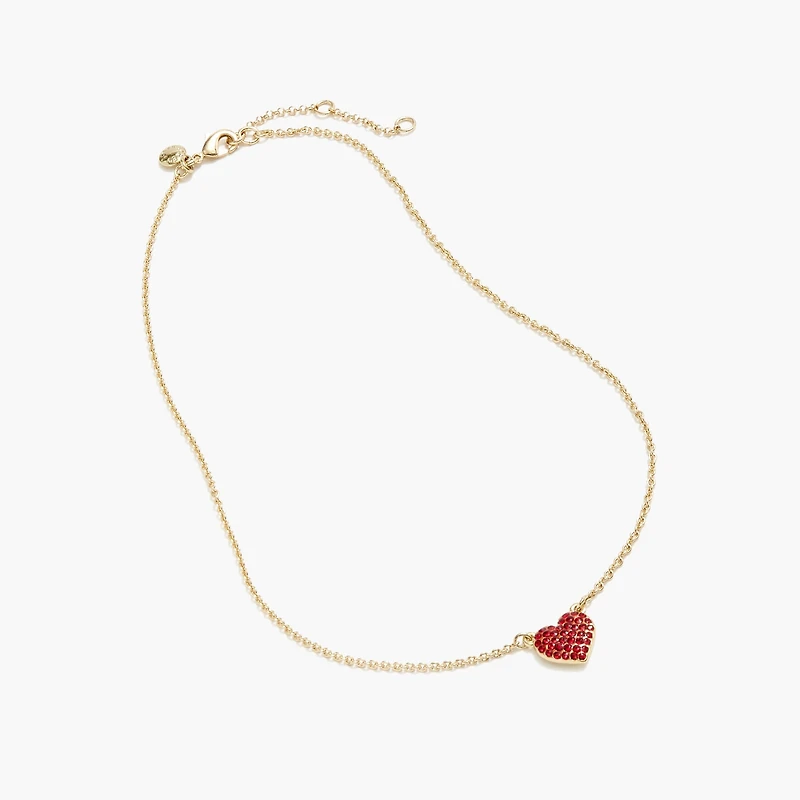 Pavé heart necklace