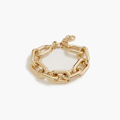 Chunky gold link bracelet