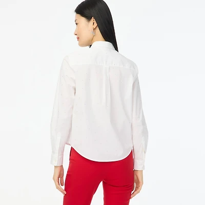 Rhinestone modern button-down