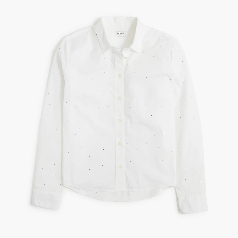 Rhinestone modern button-down
