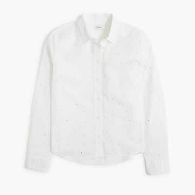 Rhinestone modern button-down