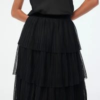 Tulle tiered skirt