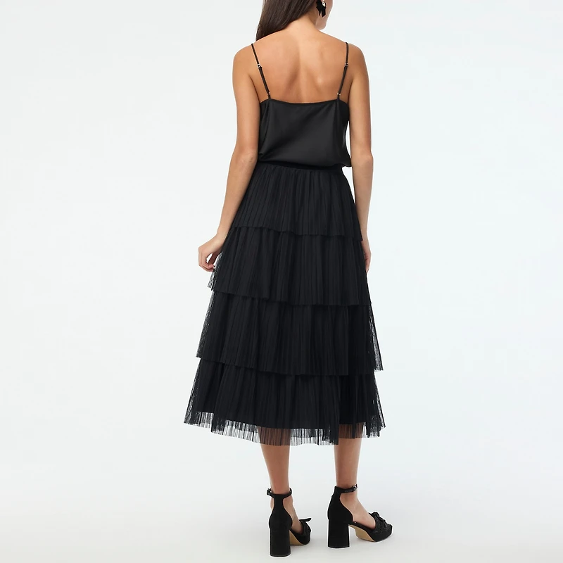 Tulle tiered skirt