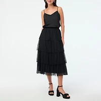 Tulle tiered skirt