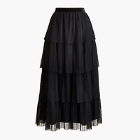 Tulle tiered skirt
