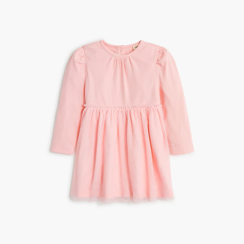 Baby & toddler girls' mixed-media tulle dress