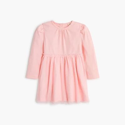 Baby & toddler girls' mixed-media tulle dress