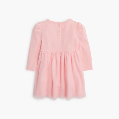 Baby & toddler girls' mixed-media tulle dress
