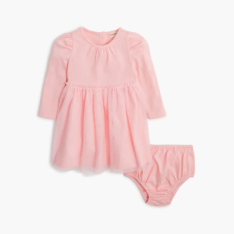 Baby & toddler girls' mixed-media tulle dress