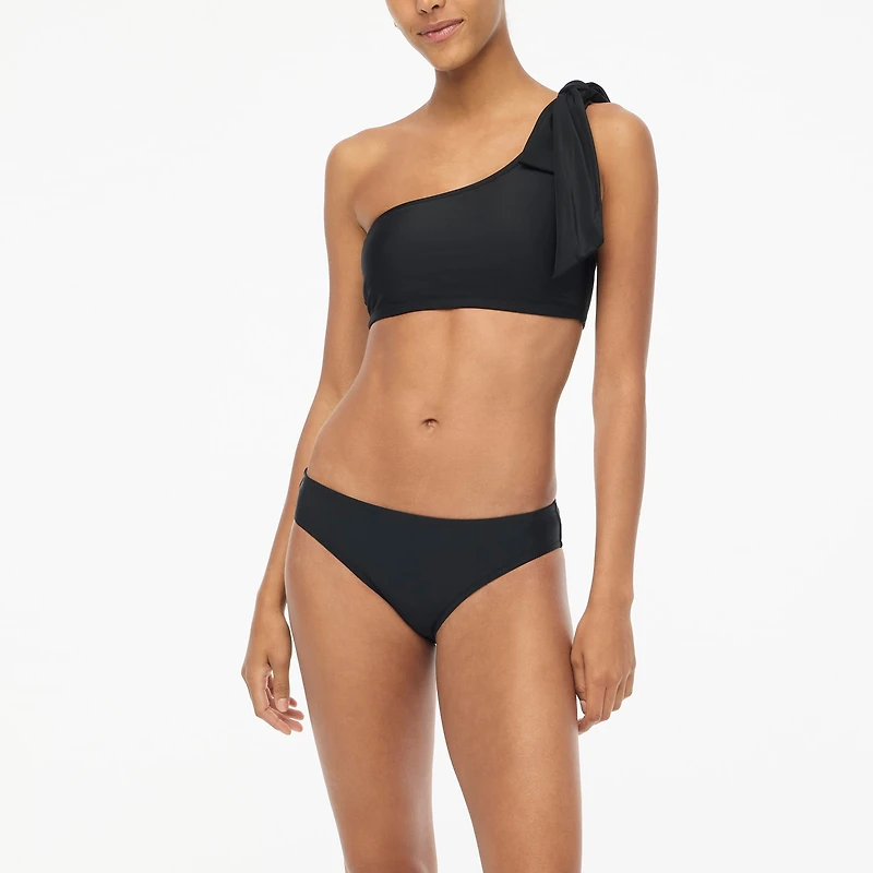 One-shoulder bow bikini top