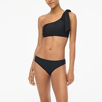 One-shoulder bow bikini top