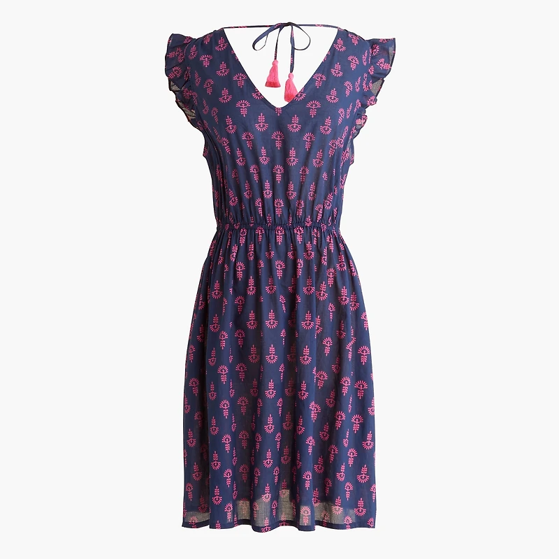 Tie-back beach dress