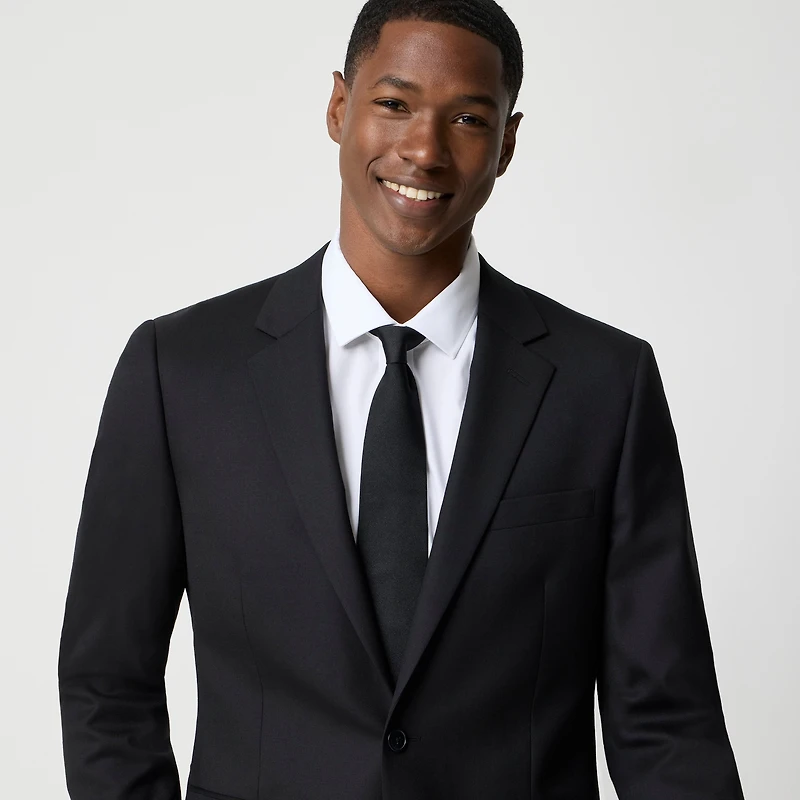 Slim-fit Thompson worsted wool suit jacket