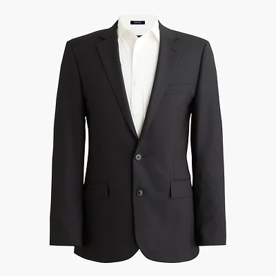 Slim-fit Thompson worsted wool suit jacket