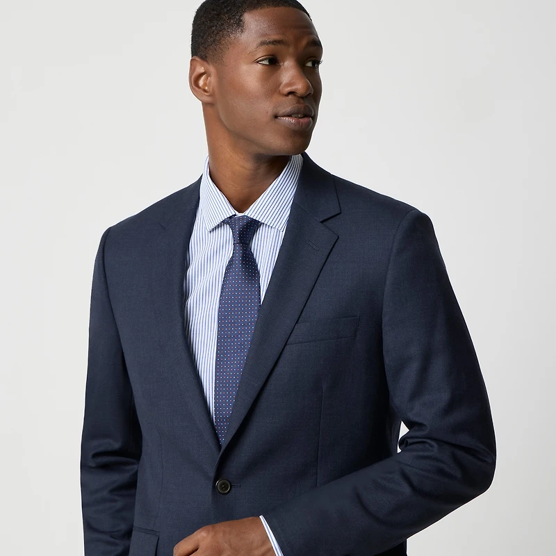 Slim-fit Thompson worsted wool suit jacket
