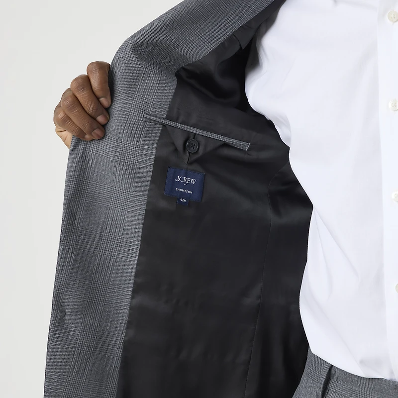 Slim-fit Thompson worsted wool suit jacket