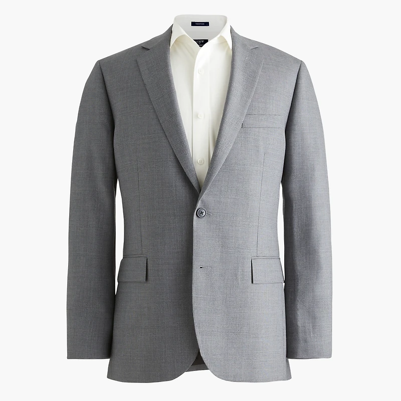 Slim-fit Thompson worsted wool suit jacket