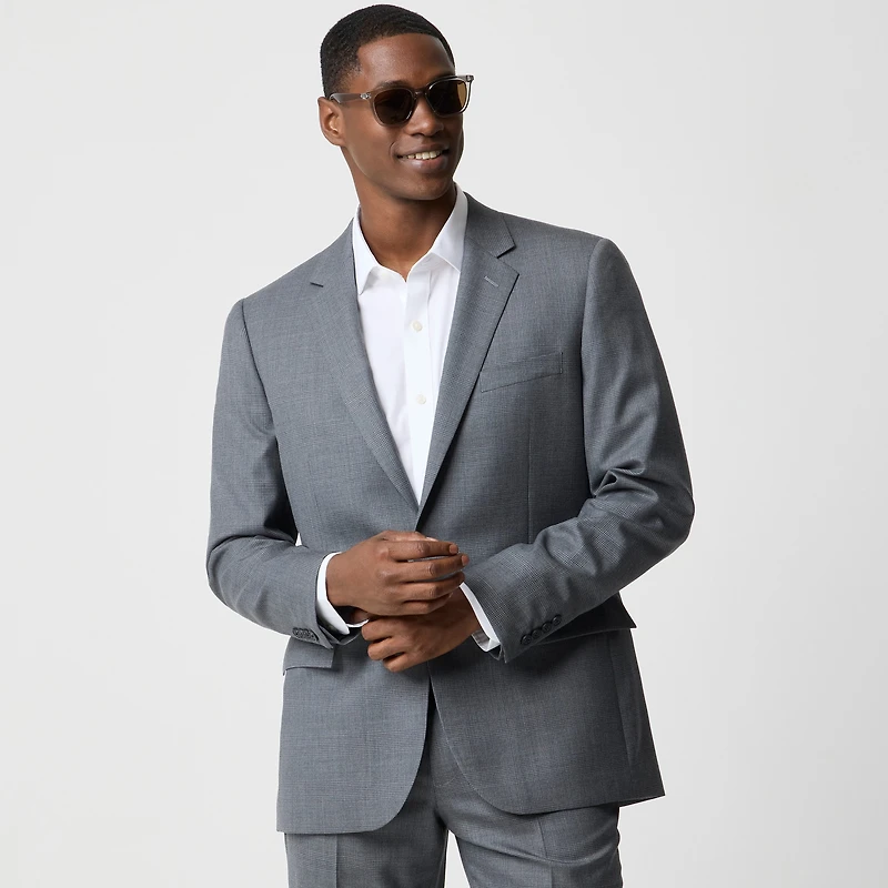Slim-fit Thompson worsted wool suit jacket