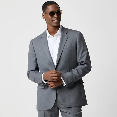 Slim-fit Thompson worsted wool suit jacket
