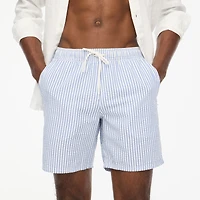 Seersucker 7" swim trunk