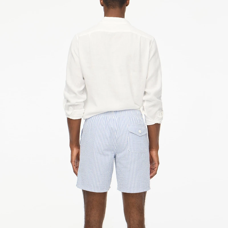 Seersucker 7" swim trunk