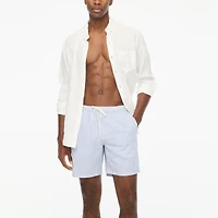 Seersucker 7" swim trunk