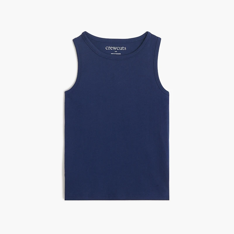 Girls' jersey scoopneck tank top