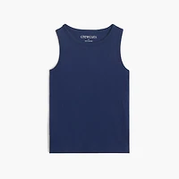Girls' jersey scoopneck tank top