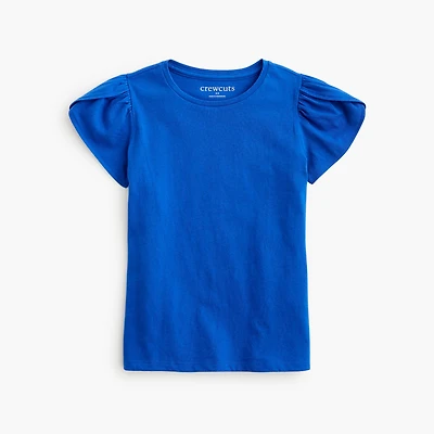 Girls' flutter-sleeve tee