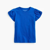Girls' flutter-sleeve tee