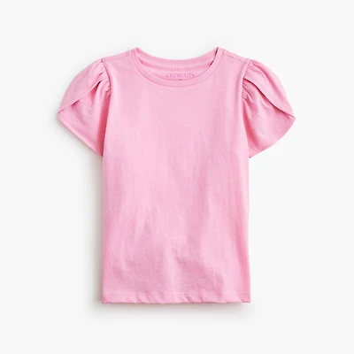 Girls' flutter-sleeve tee