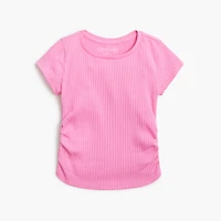 Girls' side-ruched tee