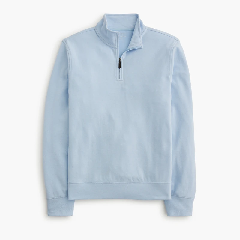 Performance bird's-eye quarter-zip