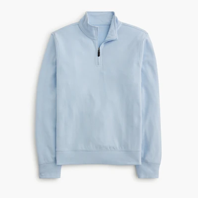 Performance bird's-eye quarter-zip