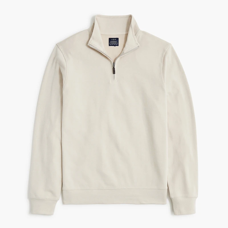 Performance bird's-eye quarter-zip