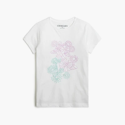 Girls' butterfly graphic tee