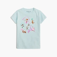 Girls' ribbon dancing dogs graphic tee