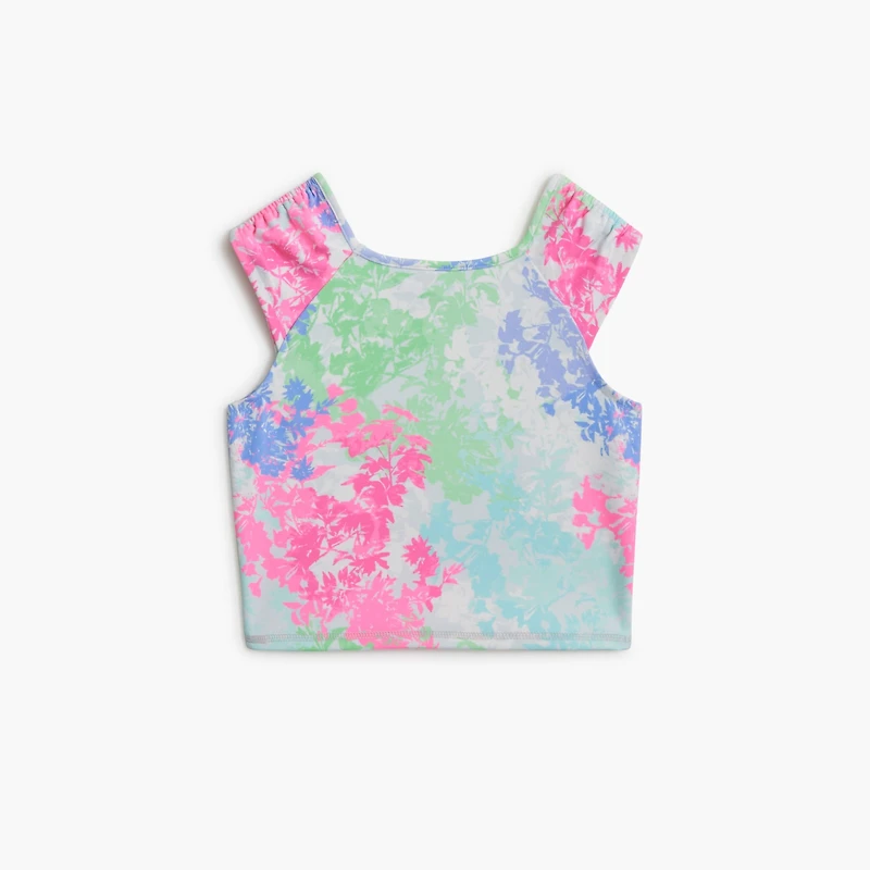 Girls' printed active tank top