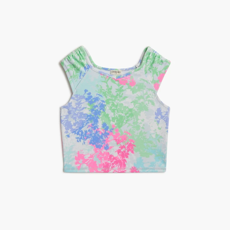 Girls' printed active tank top
