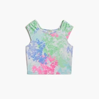 Girls' printed active tank top