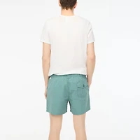 5" seersucker swim trunk