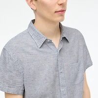 Short-sleeve dobby dot shirt